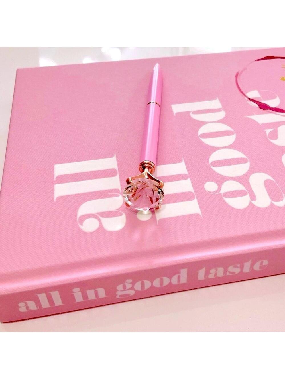 Pink & Gold Diamond Pen - Picture 2 of 2
